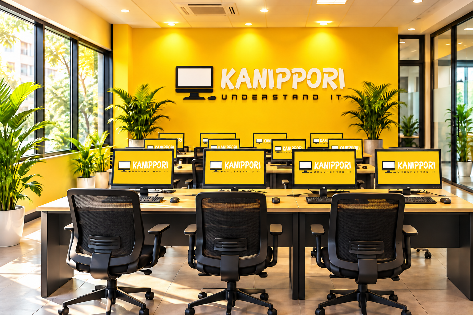 Illustrative KANIPPORI computer training classroom